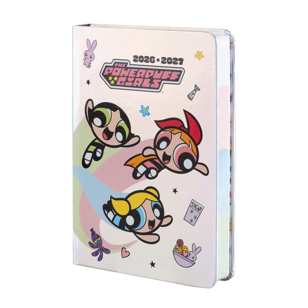 Grupo Erik Powerpuff Girls - 2026/2027 Week To View Pocket 17 Months Academic School Diary - Multicolours
